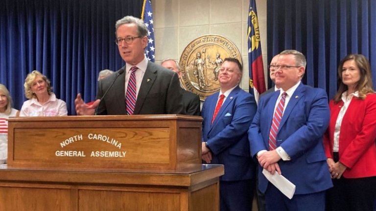 Former US Senator Santorum joins North Carolina House to push constitutional convention