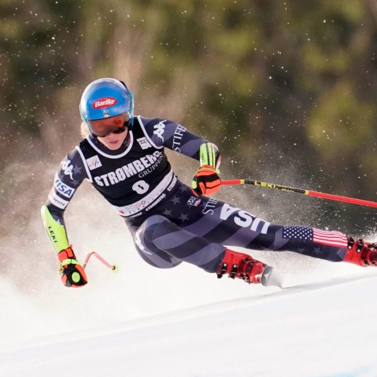 Mikaela Shiffrin just misses podium in super-G race, finishing fourth