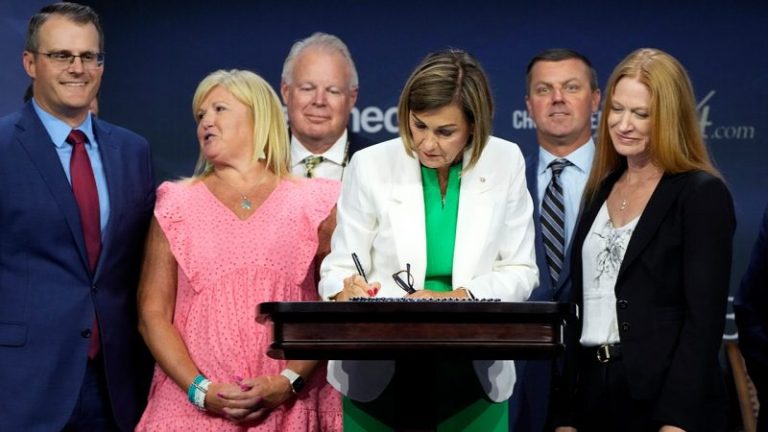 Iowa Gov. Kim Reynolds plans to appeal block on state’s new abortion law