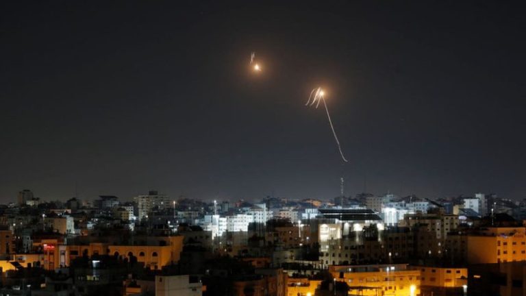 Israeli TV footage appears to show Gaza hospital blast came from Palestinian rocket