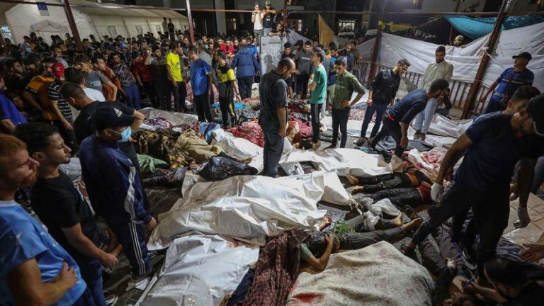 Hundreds killed in blast at Gaza Strip hospital; Israel says Islamic Jihad’s ‘failed rocket launch’ to blame