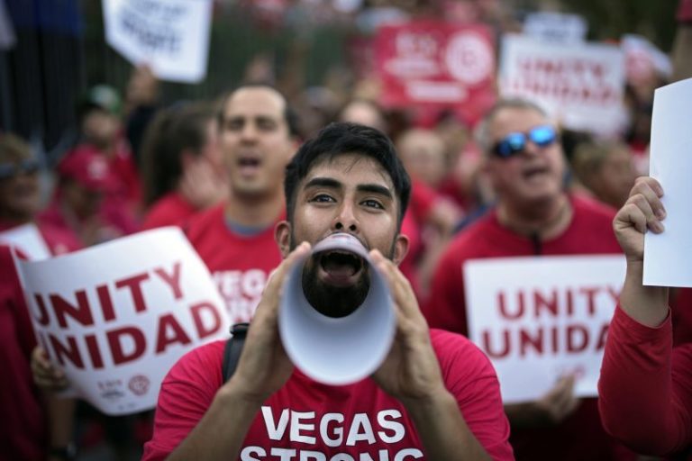 Tens of thousands of Las Vegas Strip hotel workers at 18 casinos could on go strike this month