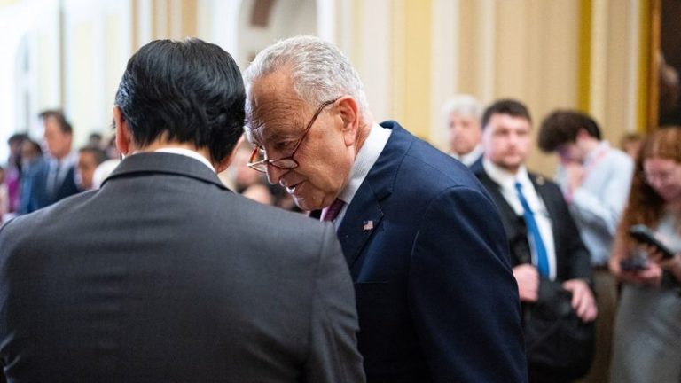 Schumer reaffirms support for Biden in wake of report he’s open to president’s ouster as 2024 nominee
