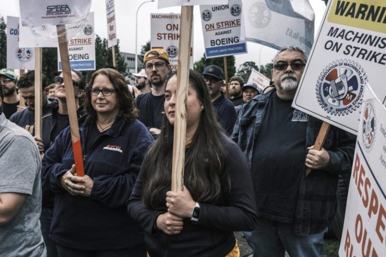 Boeing machinists on picket lines prepare for lengthy strike: ‘I can last as long as it takes’