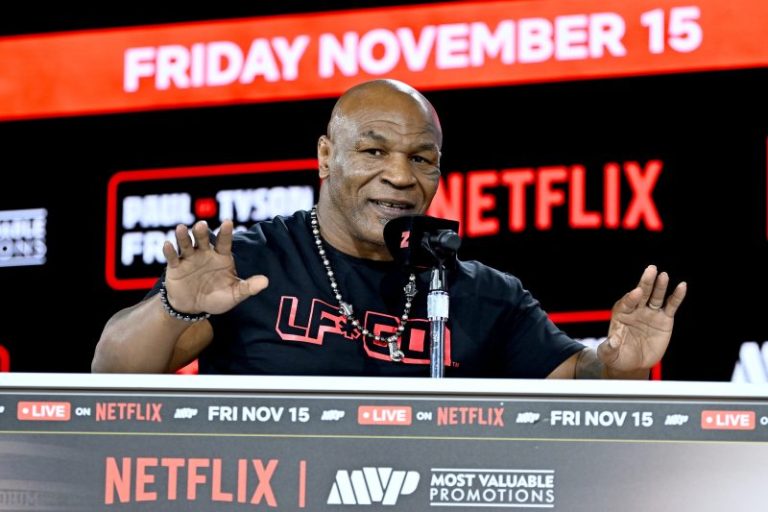 Mike Tyson is training so hard he says ‘it’s hard to walk right now’
