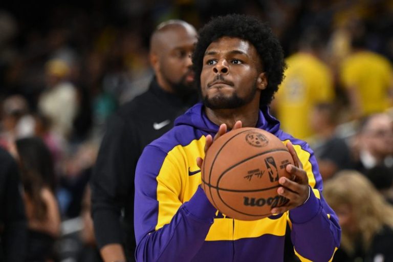 How did Bronny James do in his preseason debut?