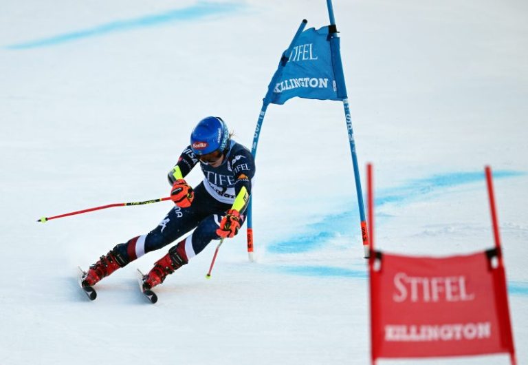 Shiffrin’s first chance at 100th World Cup win ends in crash