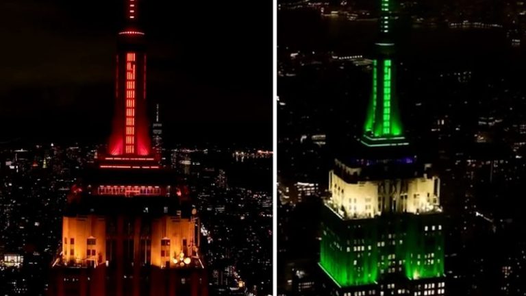 Empire State Building lights up after Eagles win, New Yorkers sound off