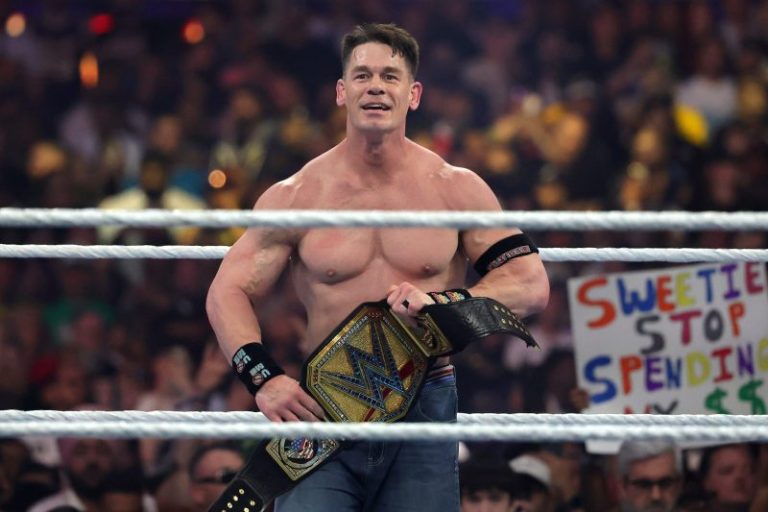 John Cena breaks WWE title record at WrestleMania 41