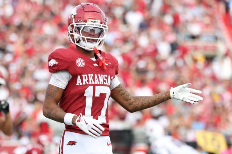 Arkansas wide receiver ruled out for the season
