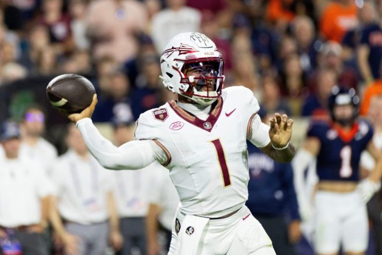 No. 8 Florida State stunned by unranked Virginia as fans storm field